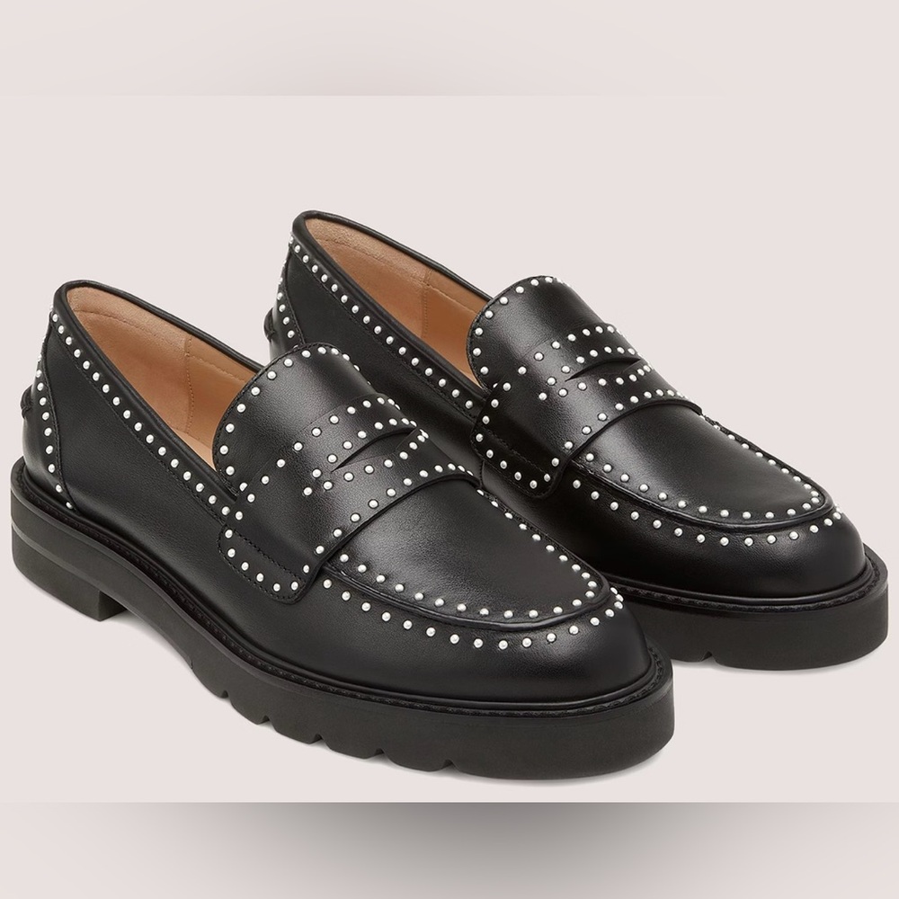 Stuart Weitzman PARKER LIFT MINI PEARL LOAFER